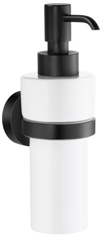 Smedbo Home Seifenspender mit Porzellan Behälter schwarz HB369P