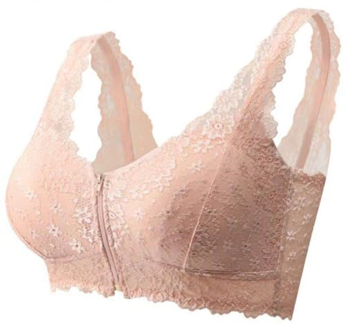 Rpporm BH Damen Ohne Bügel Vorderverschluss Ohne Bügel BH Mit Reißverschluss Vorne Comfy Haltungskorrektur BH Ruecken Frauen Super Bequemer Bralette Wireless Shapewear Bra