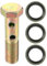 VekAuto Doppelter Banjo-Bolzen-Satz, M10x1.0 Länge 42mm Metrisches Gewinde Turbo Bremsleitung Adapter Universal für Auto Langlebiges Metall Bronze Farbe mit Unterlegscheiben