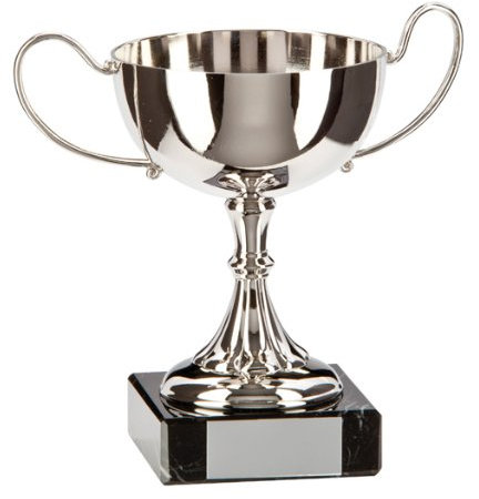 Trophy Superstore Regency Nickel Plated Cast Metal Recognition Cup - Free Engraving - 135mm