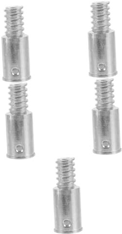 minkissy 5pcs Threaded Tip Replacement Broom Handle for Extension Pole Connector for Household and Commercial Cleaning Easy to Install Suitable for Floors