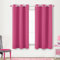 KOUFALL Verdunkelungsvorhänge für Wohnzimmer, 86,4 x 114,4 cm, Hot Pink