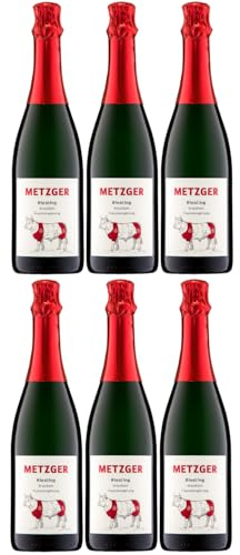 Weingut Uli Metzger Riesling Sekt trocken Deutschland inkl. FeinWert E-Book (6 x 0,75l)