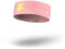 INCYLENCE Headband schmales Sport Stirnband für Damen und Herren aus hochwertigen italienischen Fasern, antibakteriell geruchsneutral, Frühling Sommer Herbst Winter (Light Pink Yellow)