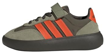 adidas Unisex Kinder BARREDA Decode Shoes Children, Olive strata/Impact orange/Tent Green, 33 EU
