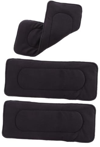 Healvian 2 Sätze Nano Bambuskohle Windeln Behälter Nachfüllungen Wiederverwendbar Musselin Groß Inkontinenz Bettauflagen Matratzenbezug Bettablage Mikrofaser-material Black 3 Stück * 2