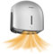 AIKE GentleAir Asciugamani Elettrico ad Aria Calda Silenzioso, per Casa & Bagni, AC220V-240V, Argento Stellare