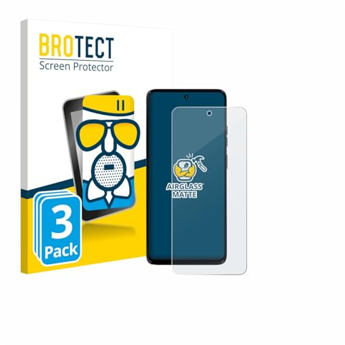BROTECT Entspiegelungs Schutzglas für Motorola Moto G56 (3 Stück) Schutzfolie Panzer Glas Matt [Extrem Kratzfest 9H, Anti-Reflex, Anti-Fingerprint]