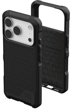 URBAN ARMOR GEAR Metropolis LT MS Case kompatibel mit Apple iPhone 17 Pro Hülle (Fallschutz nach Militärstandard, Wireless Charging (Qi) / Magnetische Aufladung) Kevlar schwarz