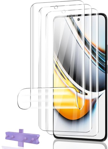 Phlleyaa Protector de Pantalla para Realme 11 Pro TPU Flexible 3 Pack | HD Clear, Sin Burbujas, Anti-Arañazos, Fácil de Instalar, Ultra Resistente TPU Película Protectora para Realme 11 Pro