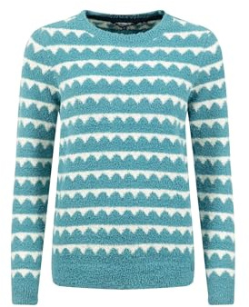 Weird Fish Tyla Cosy Knit Scalloped Jumper Powder Blue Size 18. (Jumper/Sweater/Fleece)