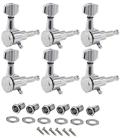 FVZWKHD Gitarren Locking Tuners Saitenstimmung Pegs Mechaniken Heads Satz für Gitarrenteile, Rechts