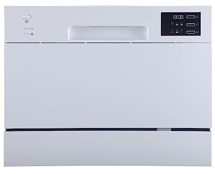 Teka LP2 140 - Lavavajillas Compacto de 55 cm, Instalación sobre Encimera, para 6 Cubiertos, 6 Programas de Lavado, 7 Temperaturas, Programa ECO, Color Blanco