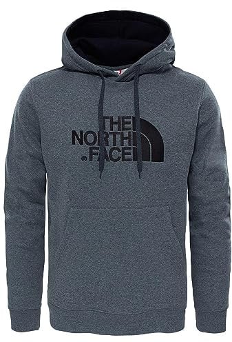 The North Face Felpa con Cappuccio Drew Peak, Uomo, TNF Medium Grey Heather (Std)/TNF Black, M