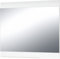 Germania 3967-84 Spiegel, Spiegel mit Applikationen in Weiß-Struktur, 87 x 76 x 3 cm (BxHxT), 3 x 87 x 76 cm
