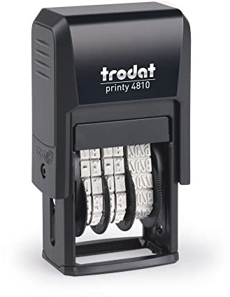 Sello automático con fecha Trodat Printy 4810 formato de fecha MA (por ejemplo: 06-11-2023), s, negro