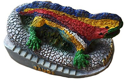3D Barcelona Spanien Kühlschrankmagnet Mosaik Eidechse Gaudí Park-Stil Reiseaufkleber Souvenir Zuhause & Küche Dekoration Spanien Kühlschrank Magnet