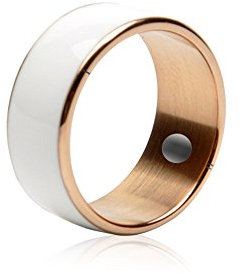 New Liquid Tungsten Gold Smart Ring NFC Funktion wasserdicht und staubdicht, keine Notwendigkeit zum Aufladen (schwarz, weiß) (7, weiß)