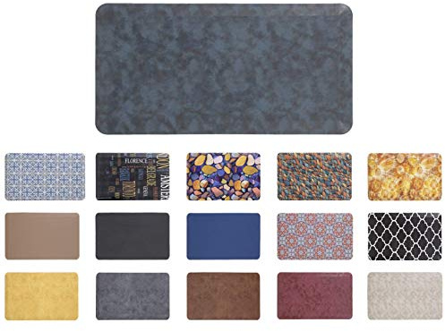 Mabel Home Anti Fatigue Boden Mat- 3 Größe (20x32 & 20X39 & 24X70), 16 Farben - Stehpult Mat-Küchenboden-Matten-Stain Resistant-Home-Anti-Rutsch-Boden 20 x 32 x 3/4 Blau