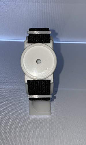 CGM Clips UK - Sensor Armband Holder/Protector Compatible with Freestyle Libre 1/2 (White/Black)