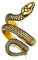 Bestyle Ring für Herren Jungen Damen Punk Schlange Fingerring Edelstahl Kobra Ring Vintage Schlangenschmuck für Geburtstag Weihnachten Gold 59.37(18.9)