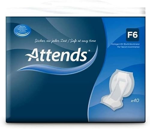 Professional Class - Attends Fäkalieneinlagen, 40 Stück, Medium, Einweg, Wasserfest, Weiß, Unisex, Erwachsene, Stuhlschutz