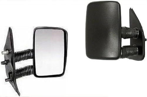 TVP Trade Vehicle Parts.co.uk Compatible With Door Wing Mirror Outside Manual Textured Long Arm Right Boxer 1995-1999