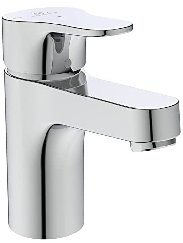 Ideal Standard Cerabase BD054AA Einhebel-Waschtischmischer mit Klick-Ablauf- und bluestart-Technologie, chrom