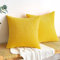 EMEMA Kordsamt Kissenbezug Herbst Dekorative Granulat Sofakissen Dekokissen Kissenbezüge Kissenhülle Couchkissen Überwurf Kissen Bezug Zierkissen für Couch Sofa Wohnzimmer 2er Set 40x40 cm Herbstduft