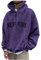 Zip Hoodie Y2K Kapuzenpullover Herren Winterpullover Herren New York Druck Lustige Pullover Loose Fit Y2K Hoodie Baggy Herbst Kapuzenpullover Hip Pop Streetwear Hoodie Prohibited Hoodie (Lila, 3XL)