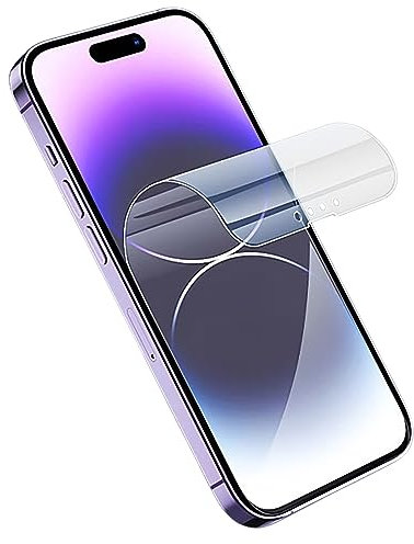 GIOPUEY [3 Stück Schutzfolie Kompatibel mit iPhone 15 Pro Max, Ultra Dünn Flexibles TPU, Kratzfest, Kompatible Hülle, ölbeständig, Glatt