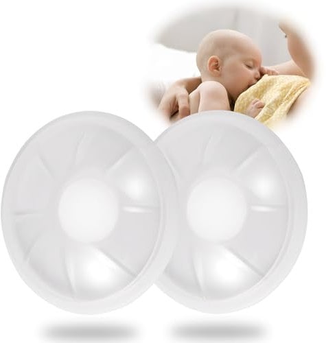 Milk Collector Shells 2PCS, Elastic Leak-Proof Pads, Reusable Breast Milk Catchers for Breastfeeding, Collecting, and Storing Breast Milk(15ML)