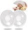 Milk Collector Shells 2PCS, Elastic Leak-Proof Pads, Reusable Breast Milk Catchers for Breastfeeding, Collecting, and Storing Breast Milk(15ML)