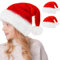 Weihnachtsmütze Nikolausmütze Kinder, 2pcs Weihnachtsmützen Baby, Samt Weihnachtsmann Mütze, Rot Santa Hat Verdicktes Plüschfutter, Christmas Hat für festliche Partys im neuen Jahr Weihnachtsfeier