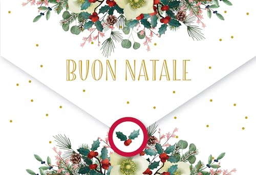 LINA OFFICINE GRAFICHE CREATIVE Italienische Weihnachtskarte Format 16 x 11 Geldgeschenk Weihnachten 96-908