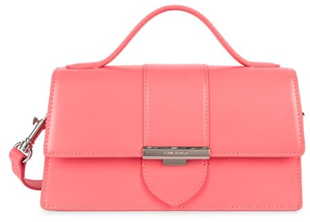 LANCASTER | Paris Ily - Sac à Main Cuir de Vachette Lisse Rose bonbon