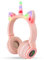 AXFEE Cuffie Bluetooth per Bambini, LED Cuffie Cablate/Wireless con Orecchio di Gatto, Pieghevole Audio Stereo HD Over-Ear Cuffie per Studiare/Viaggiare, 105dB Volume Limited, Bluetooth 5.0 Version