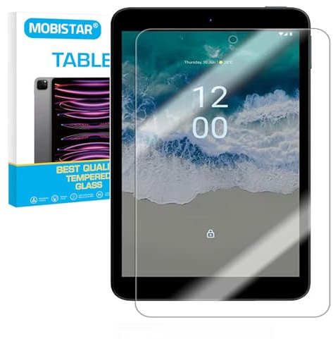 MOBISTAR® 1-Pack Screen Protector For Nokia T10 8 2022 Tempered Glass Film, 9H Hardness, HD-Clear, Anti-Scratch for Nokia T10