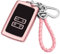 FEXPDL Car Key Cover Case for Renault Key Card Case,for Renault 4 Buttons Key Protection Compatible with Renault Clio Megane Koleos Kadjar Talisman Captur Espace Dacia Duster(Pink)