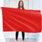 Einfarbige Rot Flagge – Schlichte Rote Fahne – Beidseitiger Druck – 90 g Polyester – Doppelnaht – 2 Messingösen, groß 90x150 cm (5 x 3 Fuß)