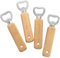 Engravable Wooden Bottle Openers, 4 PCS Handheld Beer Bottle Openers for Drinks Cider Bar Home Gadgets