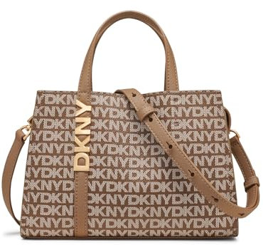 DKNY Women's Avril SM Satchel Crossbody, BK Logo-BK