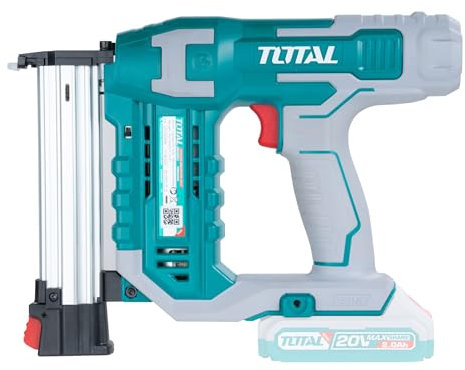 TOTAL - Chiodatrice a batteria - Batteria P20S da 20 V - Capacità di inchiodamento a 3 chiodi/secondo - Per chiodi da 15 a 35 mm - Carica 105 Chiodi - Batteria e caricatore non inclusi - Include