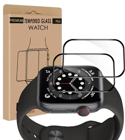 Bodyguard 2 Pack Verre Trempé pour Apple Watch Series 4/5/6/SE (40mm), Haute Sensibilité, Anti-huile, Anti-Choc, Sans bulles protection écran, Ultra HD Claire Apple Watch 40mm vitre protection