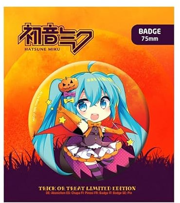POPBuddies PIAPRO Characters: Hatsune Miku Halloween Badge