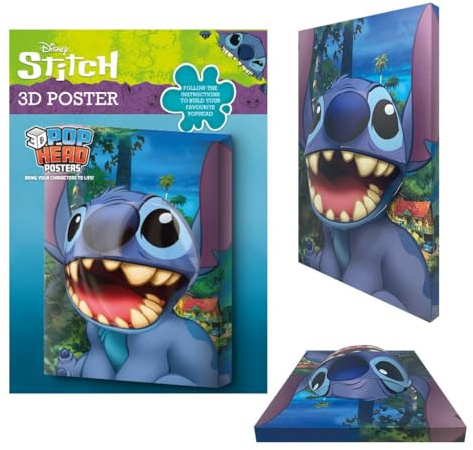 Pyramid International Disney Lilo & Stitch 3D-Poster (Popheads), lebendiges und auffälliges Design, ideal für Fans und Heimdekoration, Einheitsgröße