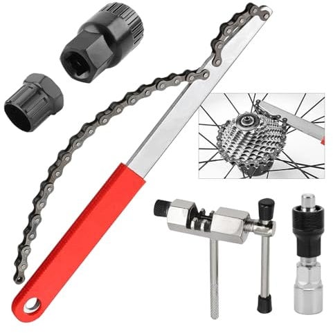 Set da 5 pezzi Estrattore Pedivella Bici,Estrattore Manovella Bicicletta contiene Estrattore Pedivella,Smagliacatena Bici Attrezzo,Bicicletta Rimozione Manovella per maggior parte delle biciclette