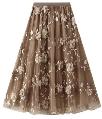 Tüllrock Damen Lang - Tüllrock Damen Elegant Vintage Midi Plisseerock Plissee Rock Tüll Rock Karneval Kostüm Für Damen Teenager Party Halloween-Kostüme
