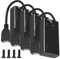 MKBKLLJY 4PCS 2 AA Battery Holder with Switch 2 X 1.5V AA Battery Holder Case with USB Cable Battery Spring Clip Storage Box with Screw for DIY Game Handle Electric Toothbrush Micro USB Connector