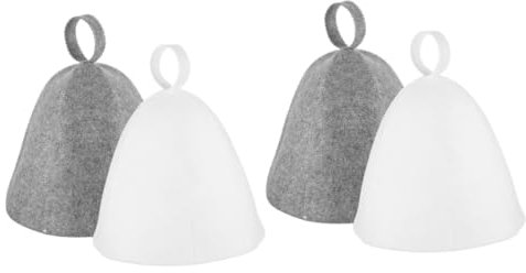 BESPORTBLE 2 Sätze Saunahut Aus Filz Sonnenhut Für Damen Hüte Für Frauen Großer Fischerhut Kappe Saunahüte Wassermatte Saunaanzug Außensauna Saunaofen Strohhut Filzhut Gefühlt 2 Stück * 2